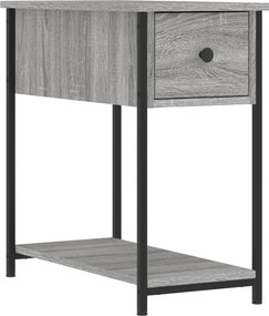 vidaXL szürke sonoma színű szerelt fa éjjeliszekrény 30x60x60 cm