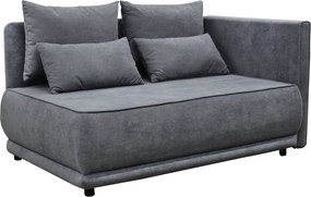 Kihúzható kanapé, szürke, jobbos, LIAMI