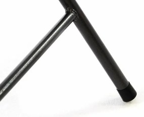 GARTHEN Kerti bárasztal kerek rattan utánzat 110 cm  fekete