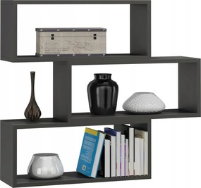 Falra akasztható polc Adam antracit szürke Per könyvespolc