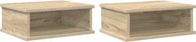 vidaXL Éjjeli asztal 2 pcs Sonoma tölgy 40 x 31 x 15 cm Faanyag
