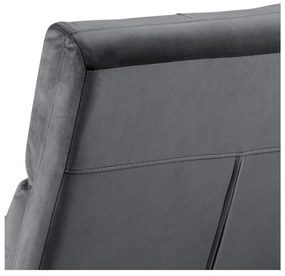 Szürke bársony fotel Alba – Actona