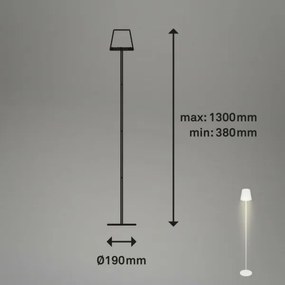 Briloner 1438016 - LED Dimmelhető érintős állólámpa LED/3,5W/5V 3000K 130 cm fehér