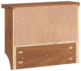 SANDNES tömör fenyőfa falra szerelt kabátállvány 45x12x35 cm