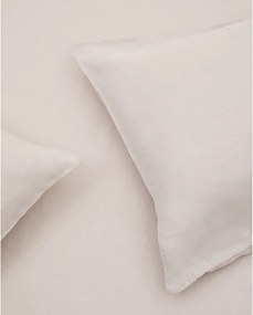 Szürkésbézs egyszemélyes hosszabbított lenkeverék ágyneműhuzat 150x220 cm Simmel – Kave Home