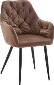 Design fotel, barna Velvet szövet, VERIO NEW