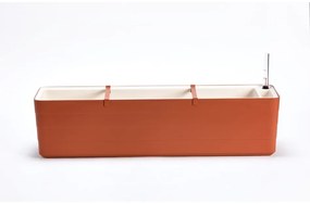 Plastia Berberis 80 Önöntöző virágláda, terrakotta + elefántcsont, 80 cm