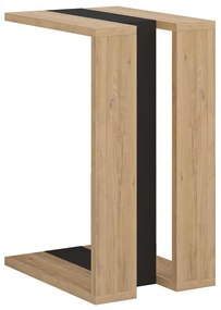 Tárolóasztal tölgyfa dekorral 40x30 cm Macha – Marckeric