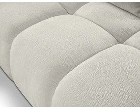 Kihúzható L-alakú kárpitozott sarokülőgarnitúra tárolóval ALMADA balos bézs