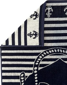 BAHIA Strandtörölköző matrózmintás 2. 165x90cm