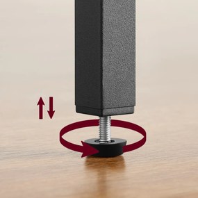 Cipősszekrény TAYLOR ARTISAN fekete szerkezettel, 4 polc