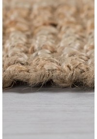 Natúr színű kézi szövésű juta futószőnyeg 60x300 cm Jute Boucle – Flair Rugs