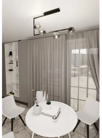 Csillár rúdon SOMA 4xE14/10W/230V fekete/szürke