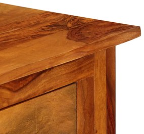 3 fiókos tömör fa tálalóasztal 110 x 30 x 80 cm