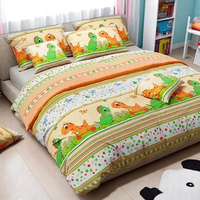 Pamut ágynemű Homa DINO KIDS 2 részes 140x200 cm