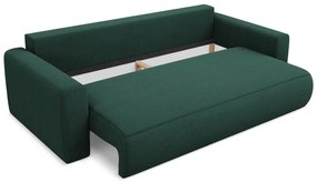Zöld kinyitható-tárolóhelyes kanapé 238 cm Kapua – Makamii