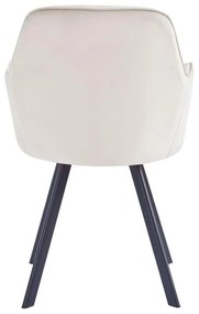 Dizájnos fotel Aurela (bézs + fekete) . 1097108