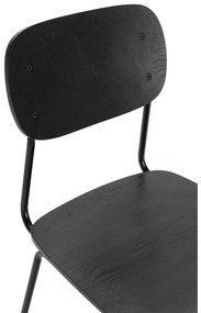 Fekete étkezőszék szett 2 db-os Aira – Marckeric