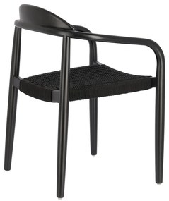 Glynis fekete eukaliptuszfa kerti szék - Kave Home