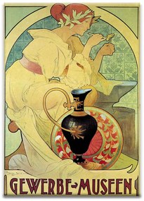 Gewerbe-Museen kerámiakép üvegkép, falikép