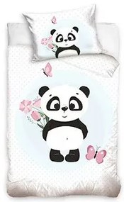 Panda gyerek ágyneműhuzat white 90x120cm 40x60cm