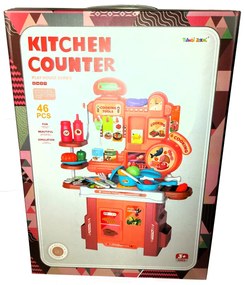 Kitchen Counter Legolcsóbb Játék Konyha Kisgyerekeknek 46 Darabos Szett Kis Gyerek Konyha