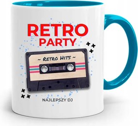 Dja Zene Bögre Kék Retro Party nyomtatott fényképpel
