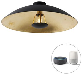 Okos mennyezeti lámpa fekete arannyal 60 cm, WiFi A60 - Emilienne