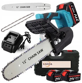 Nakida Akkus fűrész + 2x akku 21 V + tartozékok + praktikus tok - HTN-5719-1 - NAKIDA