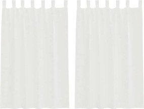vidaXL 2 db fehér fátyolfüggönyök hurokkal 140x175 cm