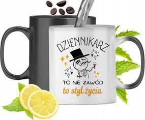 Újságírónak Varázslatos Bögre Ajándék Nyomtatott Fotóval