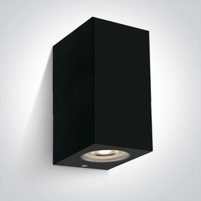 ONE LIGHT 67142K-B OUTDOOR CUBE Modern Kültéri Fali Lámpa Fekete GU10 IP44
