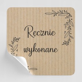 Kézzel készített kraft matricák SL39 küldeményekhez