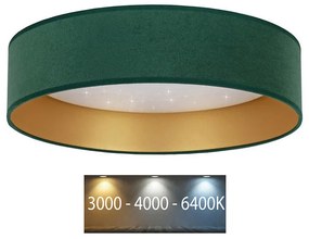 Brilagi Brilagi - LED Mennyezeti lámpa VELVET STAR LED/24W/230V á. 40 cm  zöld/arany BG0309