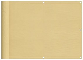 homokszínű 100% oxford poliészter erkélyparaván 75 x 500 cm