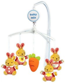 Baby Mix Körhinta a kiságy felett Nyuszik, átmérő36 cm