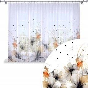 Függöny Kész 300x160 Fátyol Festett Béka Mintás 202