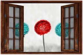 Poszterek 90x60 Piros pitypang