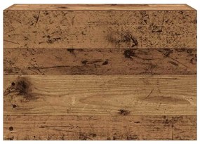 antik fa színű szerelt fa fali fürdőszobaszekrény 60x25x40 cm