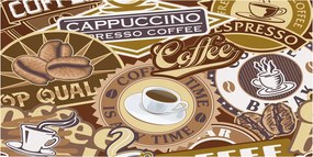 Fotó kép edzett üveg Kávézó 140x70