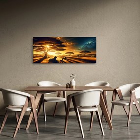 Kép - Pihenő oroszlánok (120x50 cm)