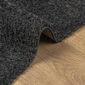 PAMPLONA antracit magas szálú bolyhos modern szőnyeg 80x250 cm