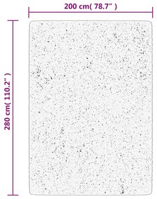 ISTAN antracitszürke hosszú szálú fényes szőnyeg 200 x 280 cm