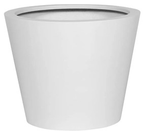 Květináč Bucket, barva lesklá bílá, více velikostí - PotteryPots méret: H - h 60 cm, ⌀ 68 cm