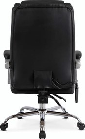 Forgószék masszírozó funkcióval, fűthető funkcióval, fekete színben. GIORGIO