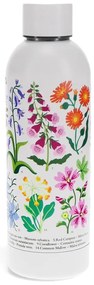 Fehér rozsdamentes acél ivópalack 500 ml Wild Flowers – Rex London