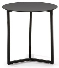 Marae fekete tárolóasztal, ⌀ 50 cm - Kave Home