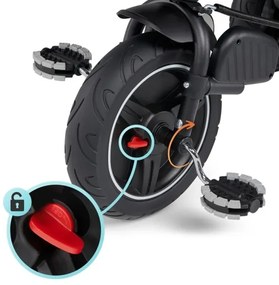 KINDERKRAFT select - Gyermek tricikli 5in1 SPINSTEP szürke