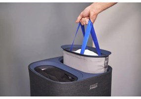 Antracitszürke textil szennyeskosár 2x30 l Tota – Joseph Joseph