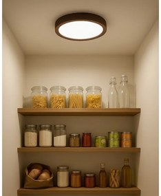 LED mennyezeti lámpatest LED/18W/230V 3000/4000/6500K átm. 23 cm barna